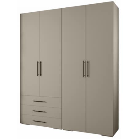 Garderoba wysoka do przedpokoju INOVA 3 Z15 kaszmir+czarny