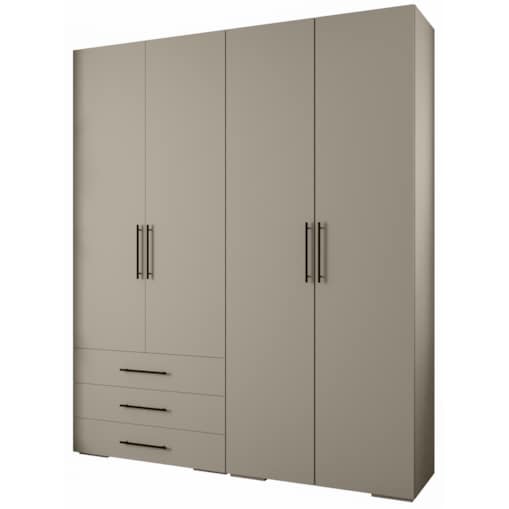 Garderoba wysoka do przedpokoju INOVA 3 Z15 kaszmir+czarny