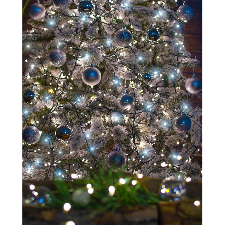 Lampki Choinkowe Na Święta Choinkę 500 Led Zimny Biały Flash Girland