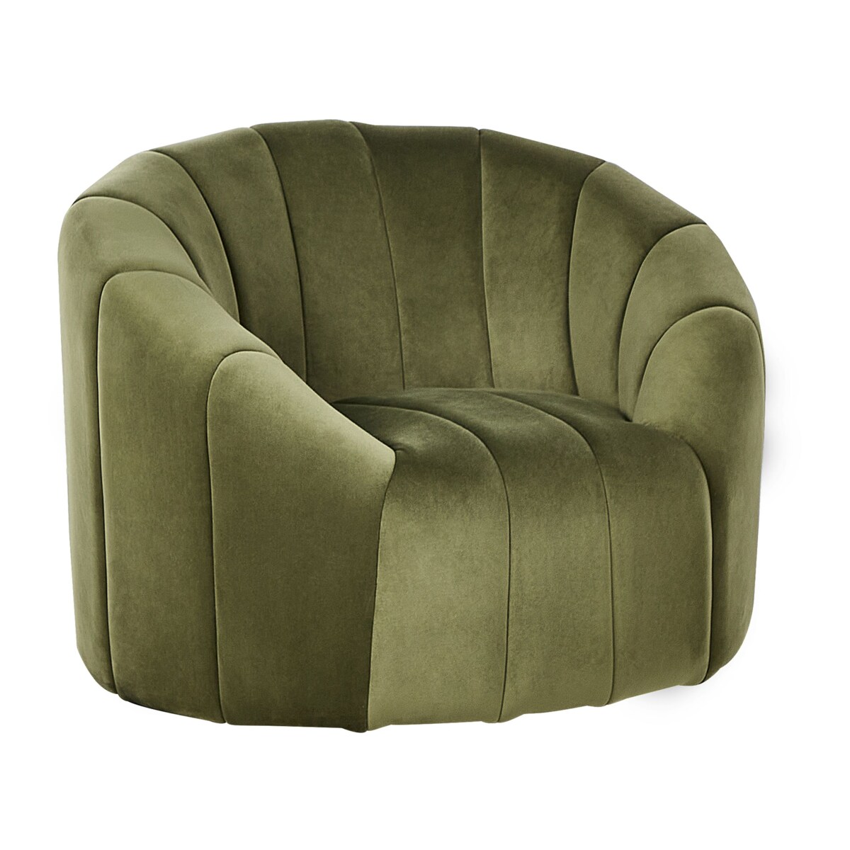 Komplet wypoczynkowy welurowy 6-osobowy zielony MALUNG