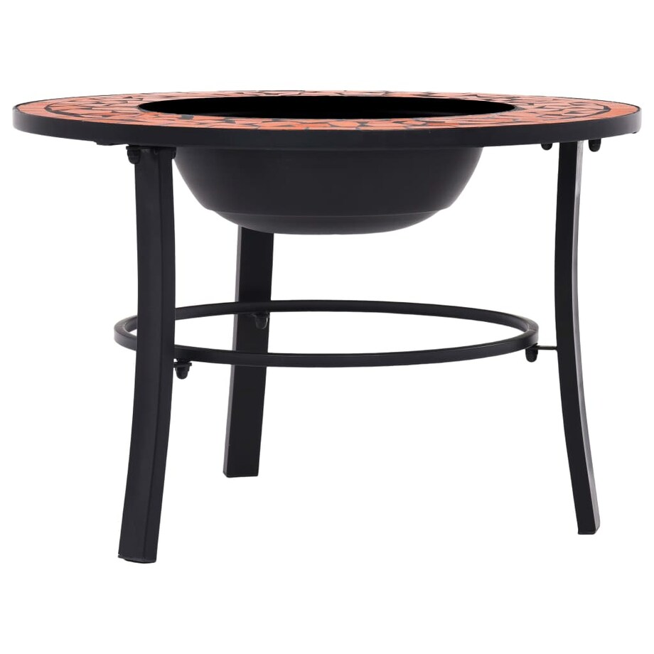 vidaXL Palenisko z mozaiką, terakota, 68 cm, ceramika