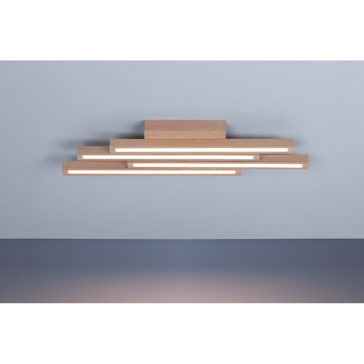 Drewniana Lampa Sufitowa BRITOP Lighting 4xLED 24W Naturalna Brzoza FSC, Polski Producent, 1 szt.