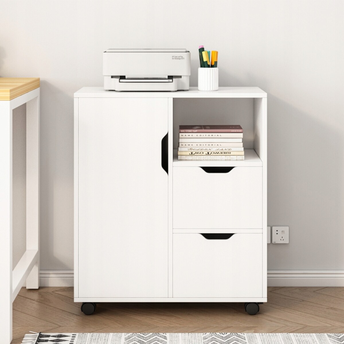 Stolik szafka stojąca stojak na drukarkę regał nowoczesna 3 półki 60 cm