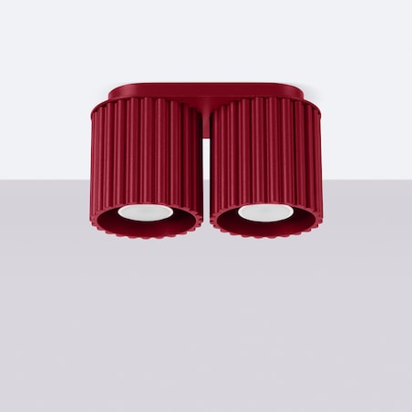 Plafon AURA 2 burgund GU10