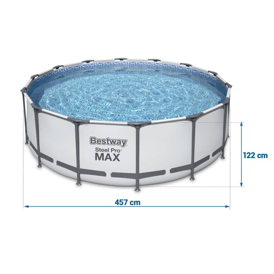 Basen ogrodowy stelażowy 457x122cm Bestway zestaw 11w1