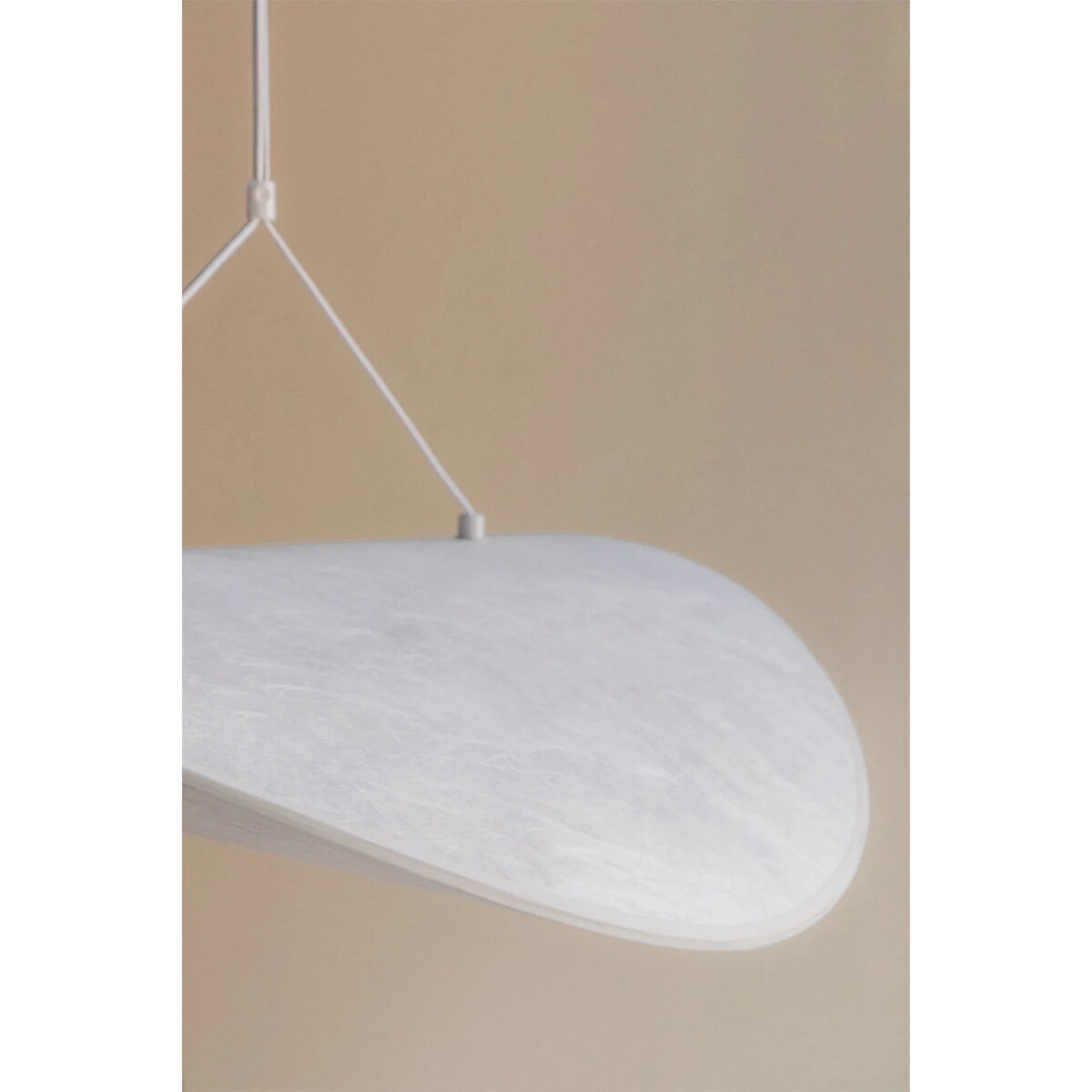 Lampa wisząca LED w tkaninie Zelvon 60 cm