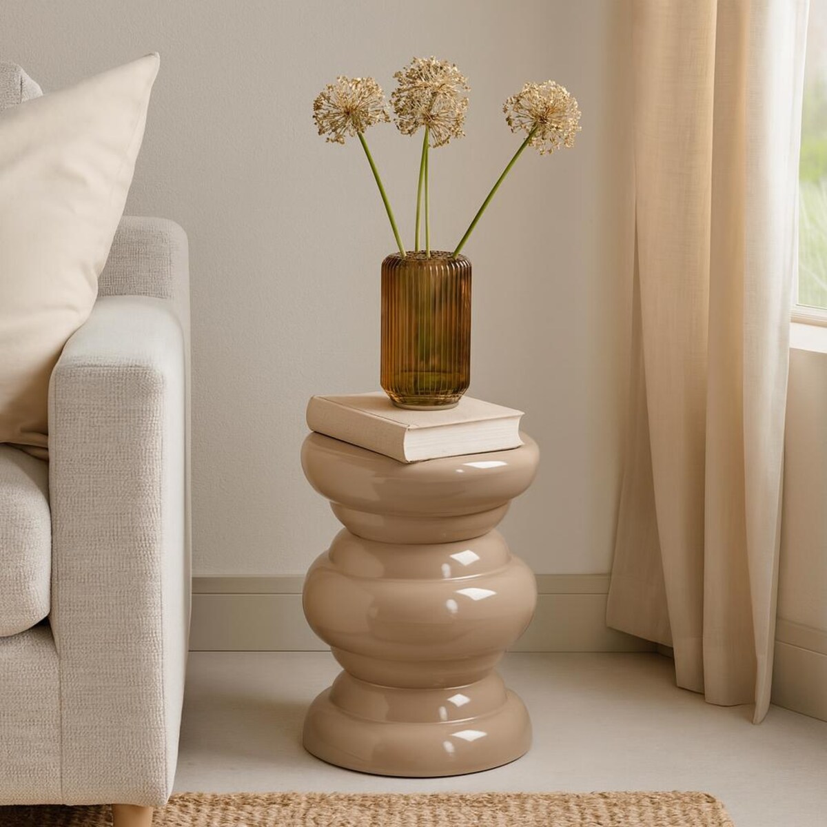 Stolik kawowy, metalowy, Ø 32 x 41,5 cm