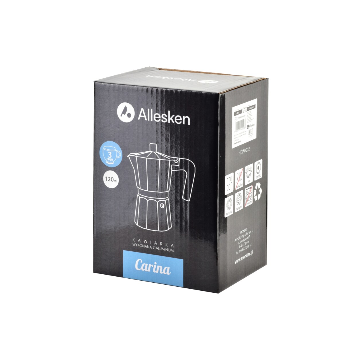 CARINA Kawiarka 120ml 10x12x17