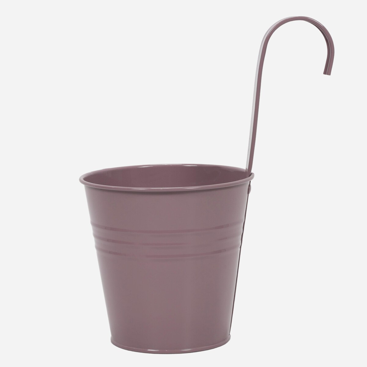 Cynkowa osłonka na doniczkę z hakiem, 13 x 13,5 cm