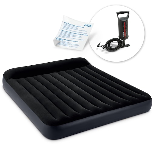 Materac welurowy Intex 64144 + pompka 68612