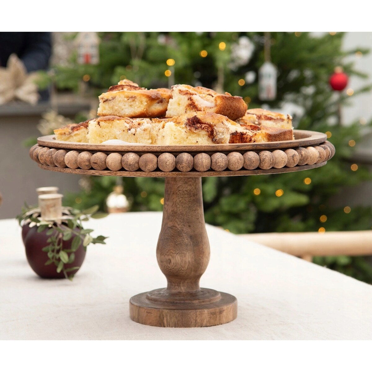 PATERA NA OWOCE WARZYWA BABECZKI CIASTO DREWNIANA MANGO BOHO DO DOMU 30cm