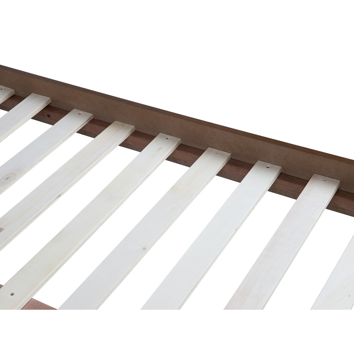 Łóżko drewniane 160 x 200 cm ciemne drewno BERRIC