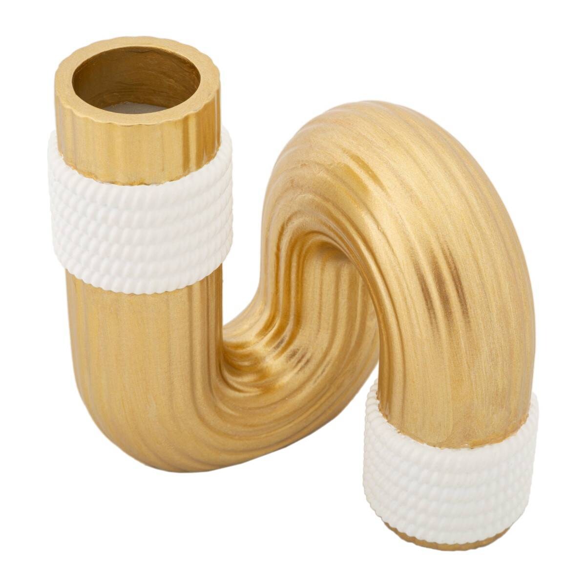 Wazon w kształcie fali z polyresinu, wys. 13 cm