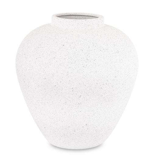 Wazon ceramiczny 26x21x21 cm FLORIDA biały