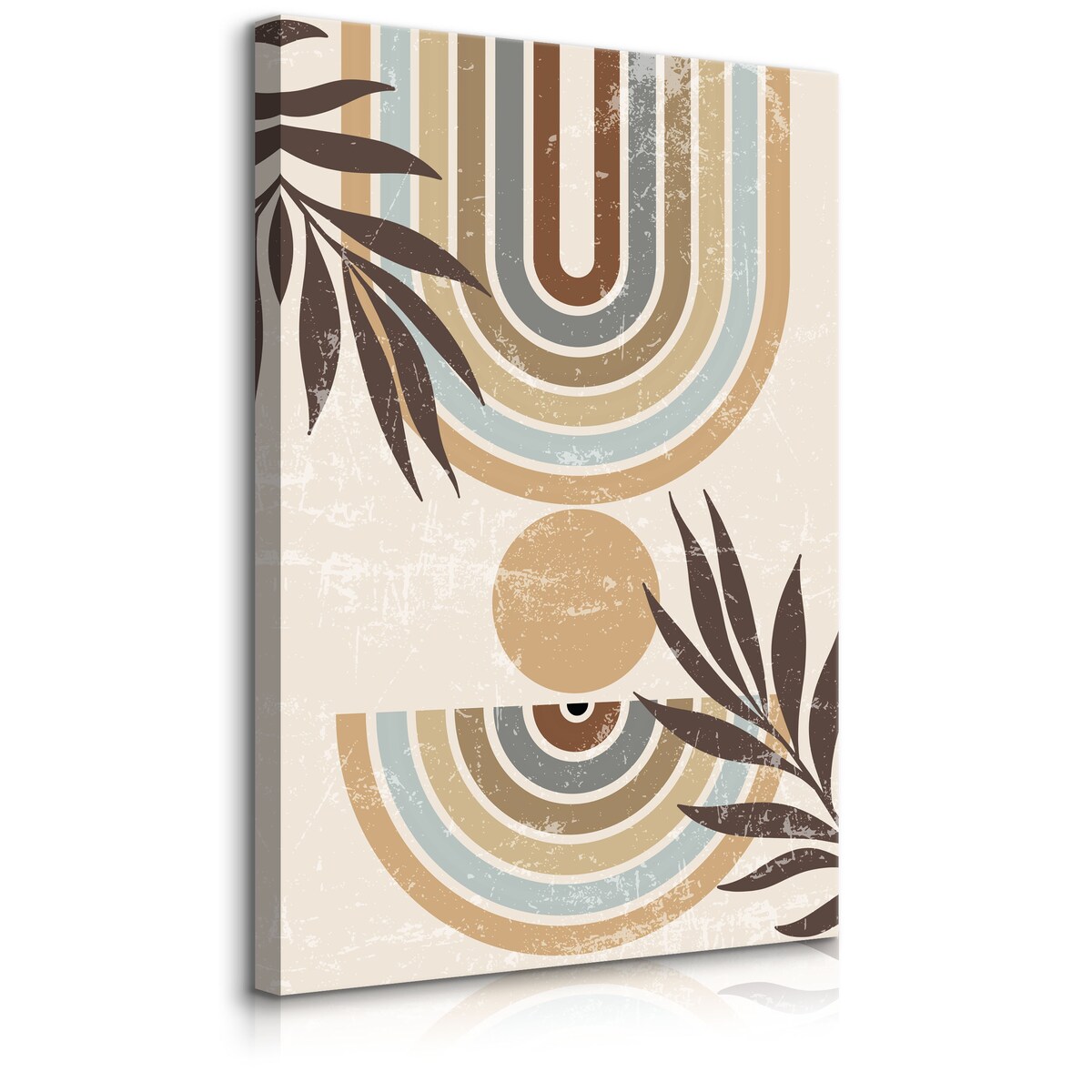 Obraz Szlaczki Beżowe Gałązki Palmowe 30x40cm