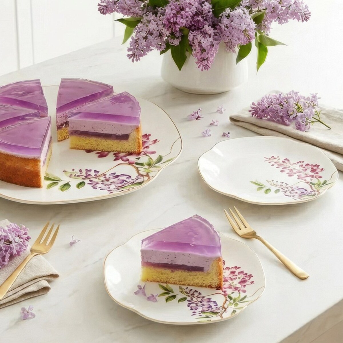 VILLA ITALIA Talerzyk deserowy porcelanowy 16,5 x 16,5 cm SENSUAL GARDEN