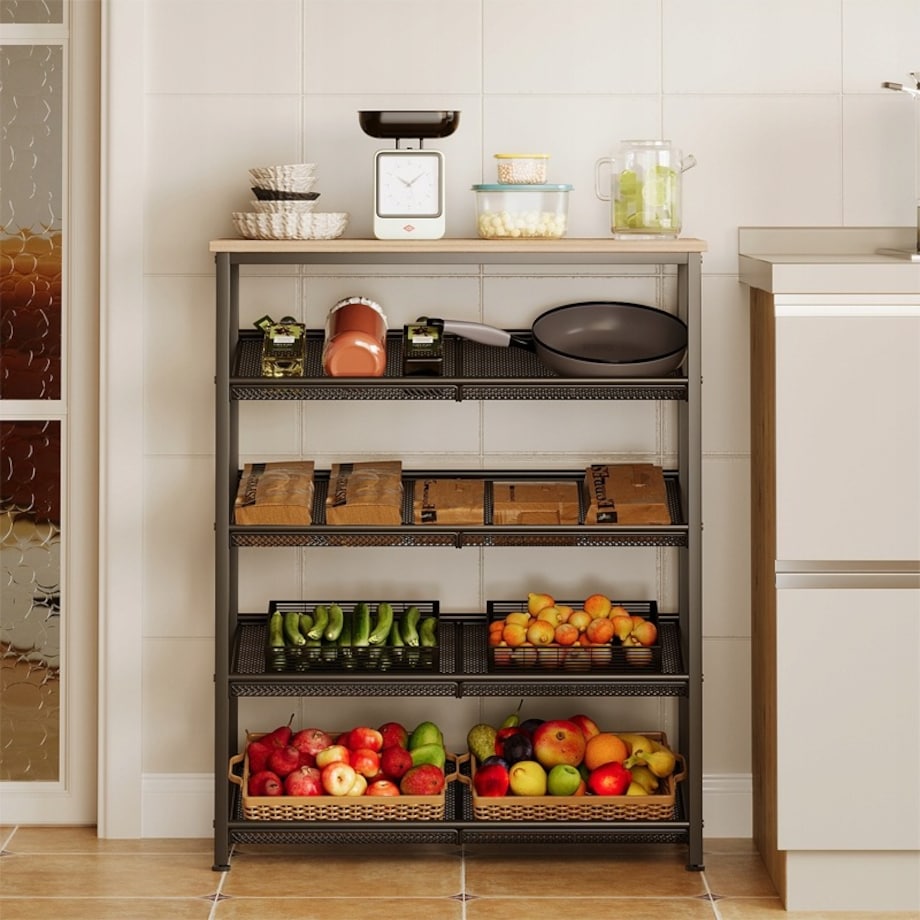 Regał szafka kuchenna jasny brąz retro półka loft 75 cm