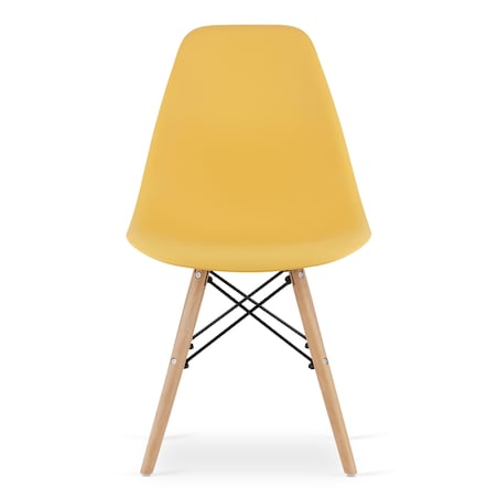 Krzesło Do Jadalni Kuchni Salonu Osaka Musztarda / Nogi Naturalne X 3