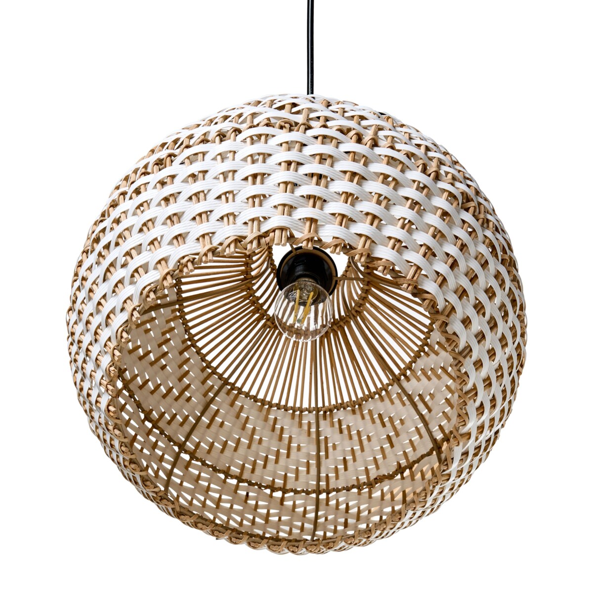 Lampa wisząca YAUCO Rattan Biały