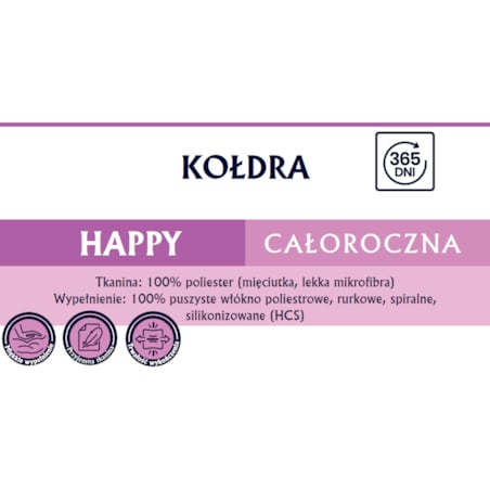 Kołdra całoroczna 135x200 HAPPY Senna Home