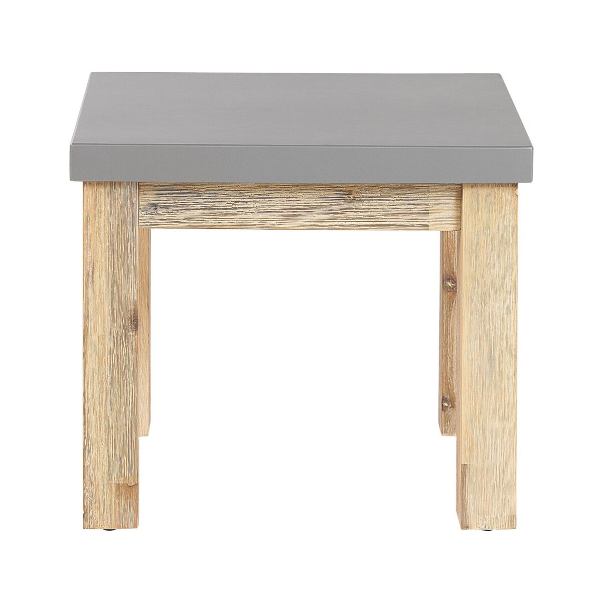 Zestaw 2 stołków ogrodowych szary OSTUNI