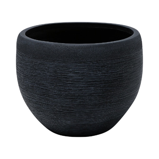 Doniczka 50x50x39 cm czarna ZAKROS