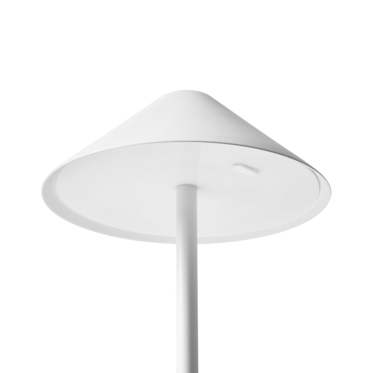 Bezprzewodowa lampa stołowa LED metalowa biała FRANCOLI