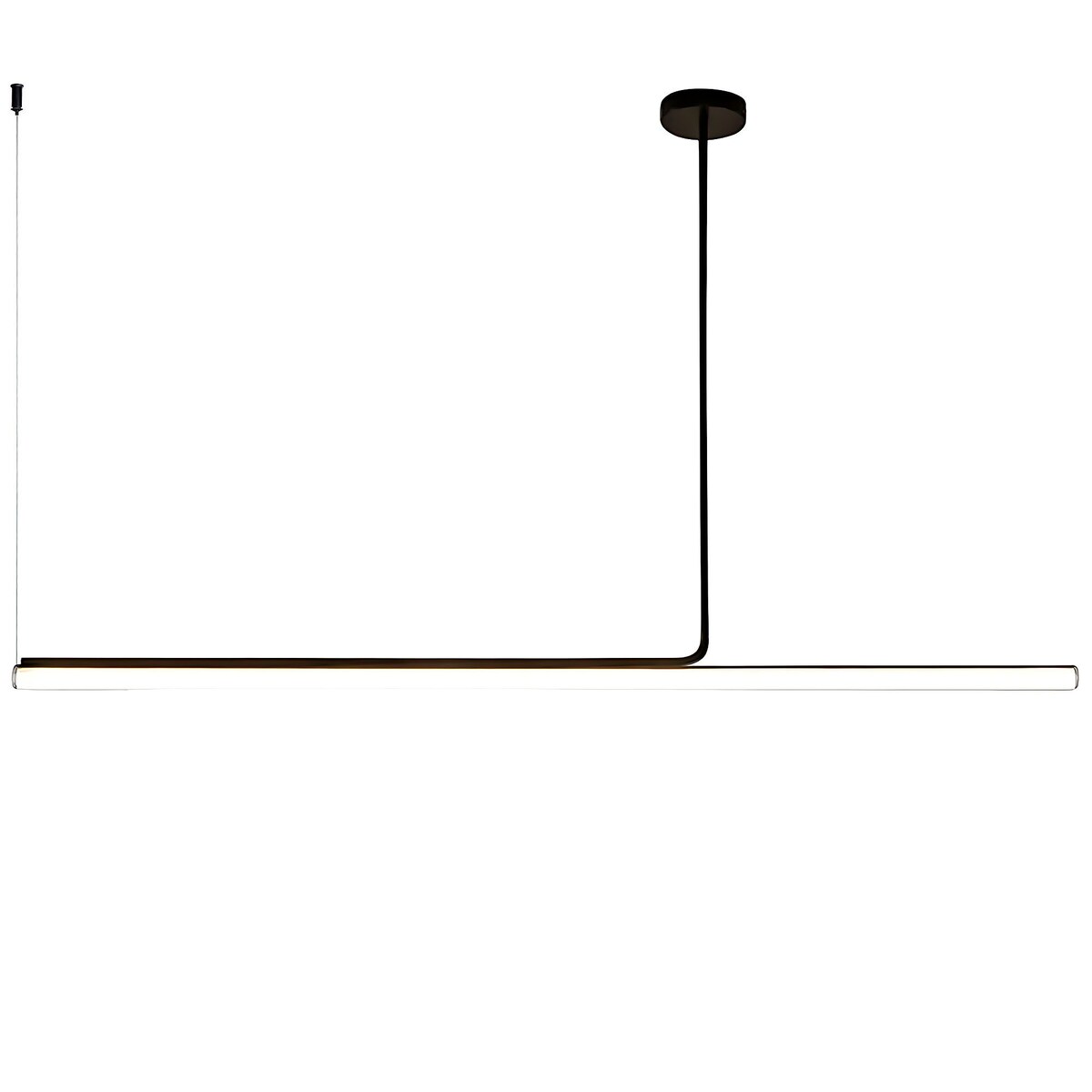 Lampa Sufitowa Wisząca Led App1660-Cp 140Cm Czarny, Metal