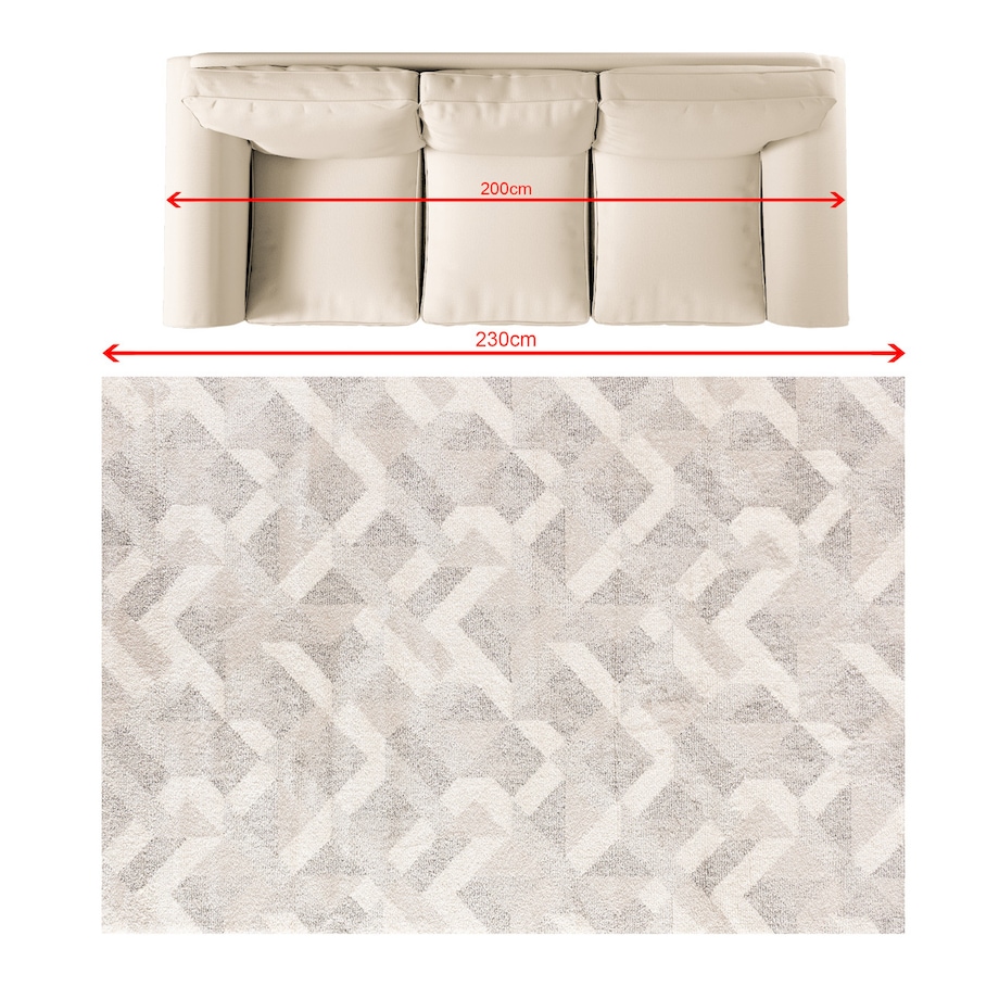 Dywan Larena beige/sand 160x230 cm, 160x230 cm