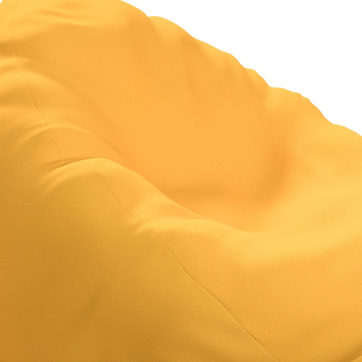 Worek do siedzenia Bowli, słoneczny żółty, Ø80 x 115 cm, Happiness