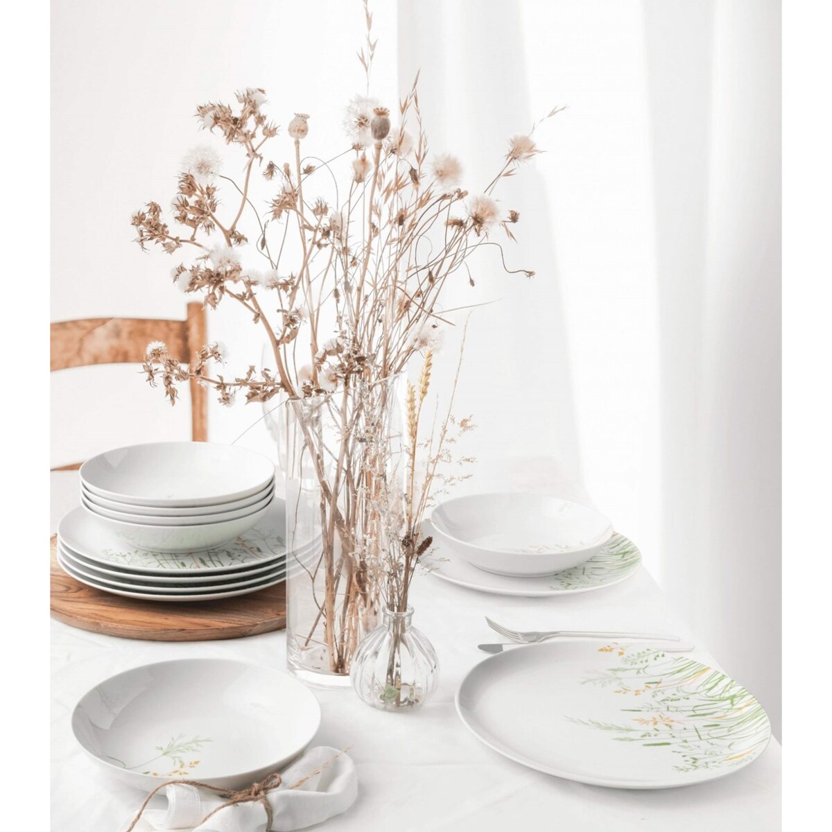 SELTMANN MEADOW GRASSES GREEN Serwis obiadowy dla 6 osób