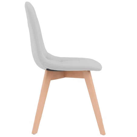 Krzesło skandynawskie tapicerowane welurowe nowoczesne szare