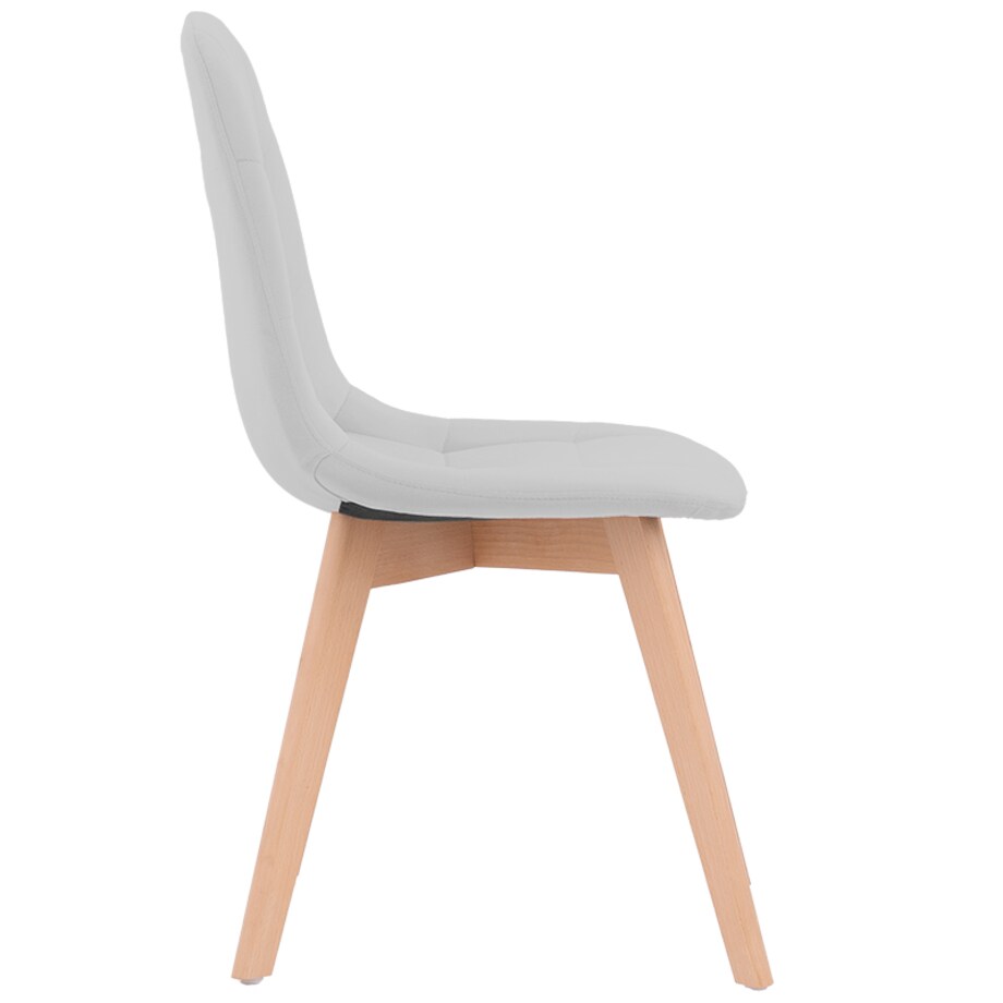 Krzesło skandynawskie tapicerowane welurowe nowoczesne szare