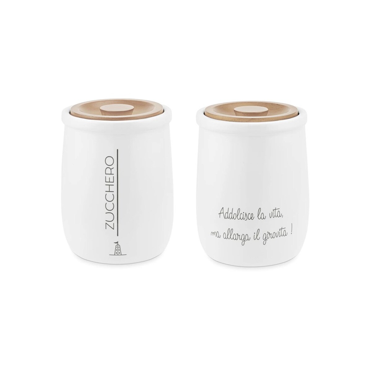 LA PORCELLANA BIANCA GLI ONESTI Pojemnik na cukier 800 ml