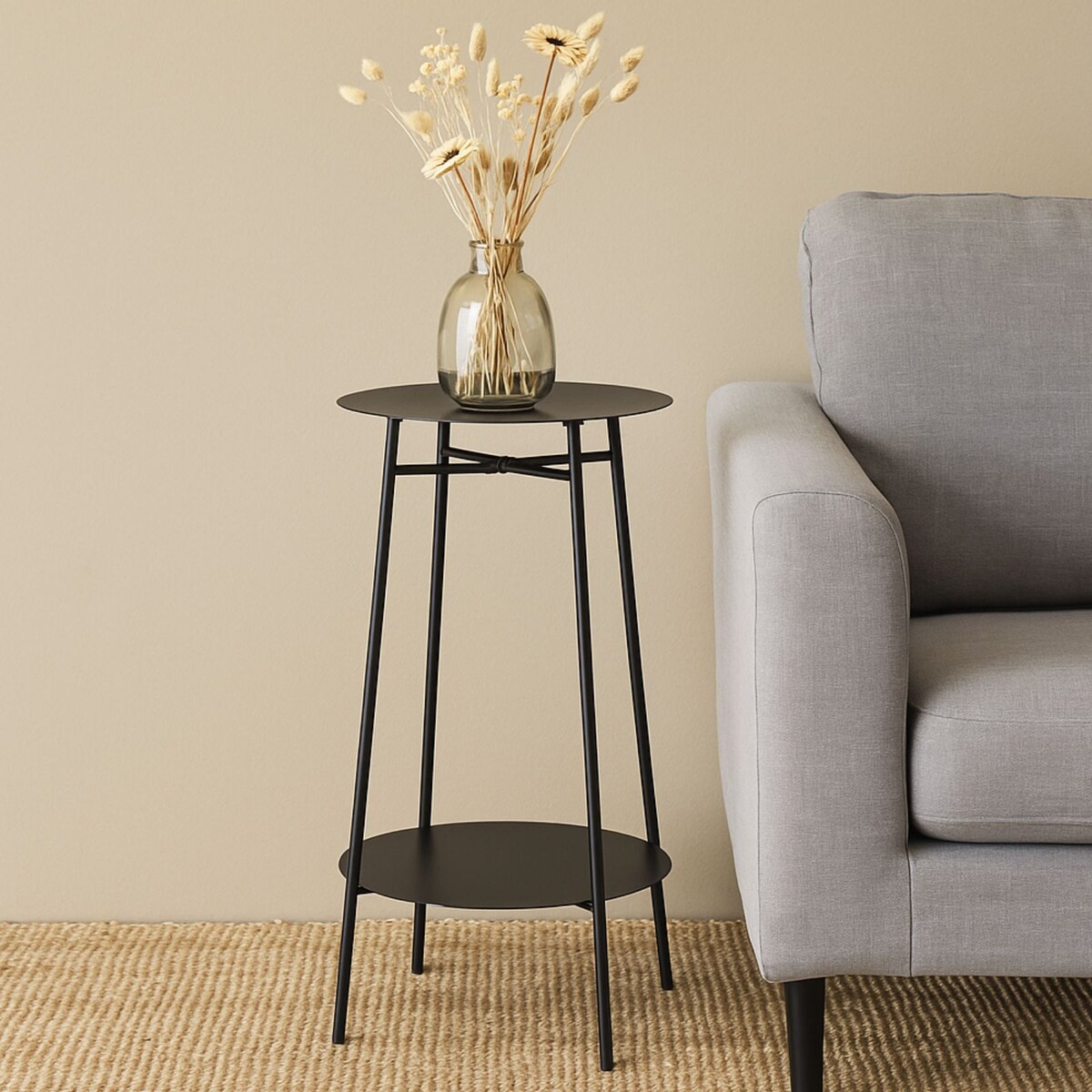 Stolik pomocniczy wysoki RENI, Ø 35 x 60 cm