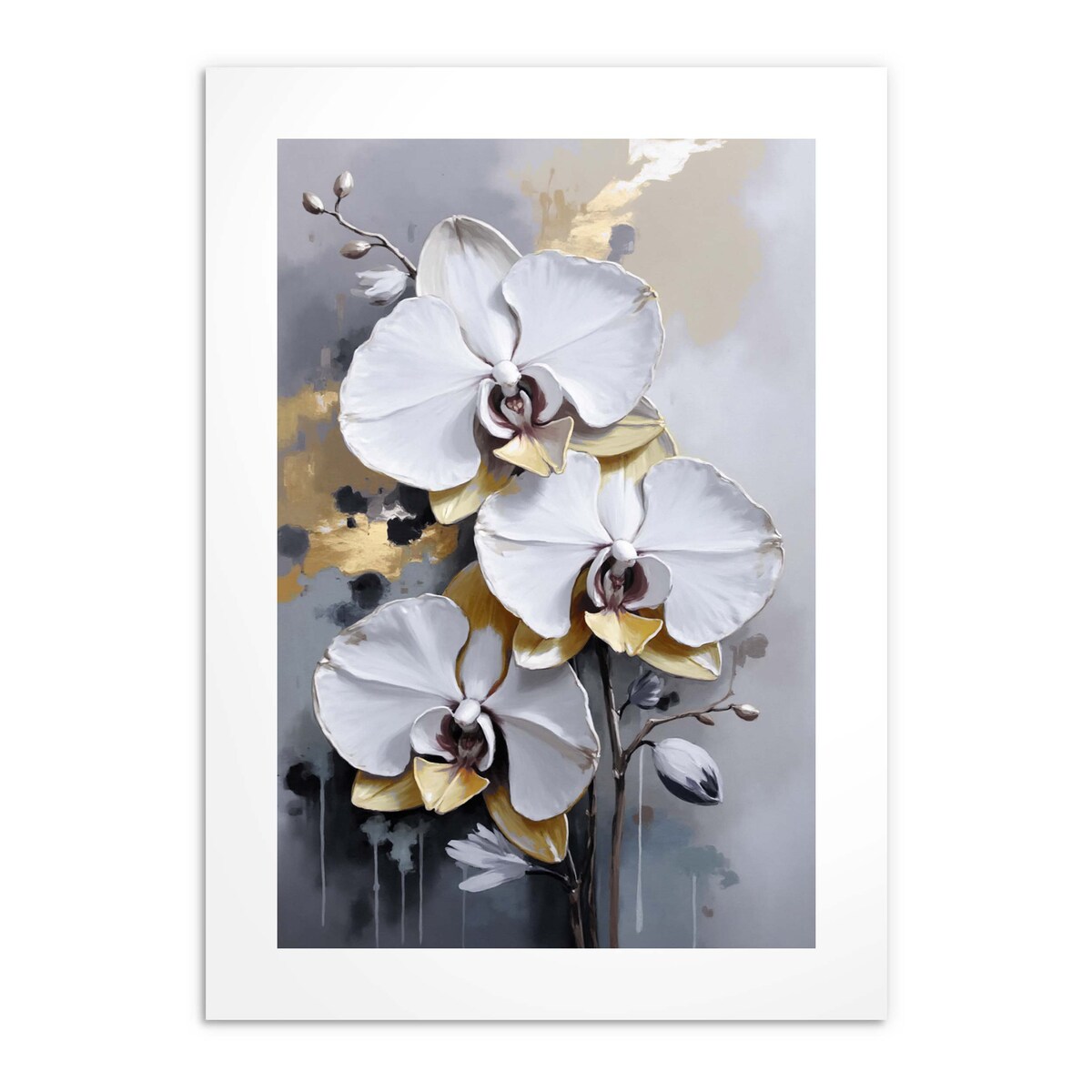 Plakat na ścianę Dekoracja ścienna Glamour Kwiaty do sypialni salonu