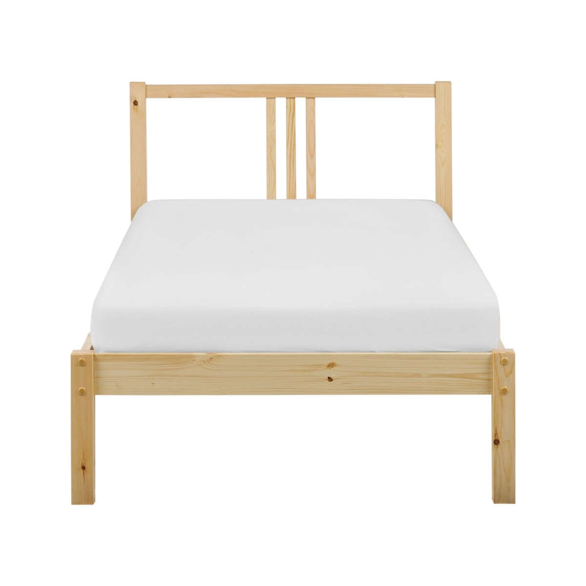 Łóżko drewniane 90 x 200 cm jasne VANNES