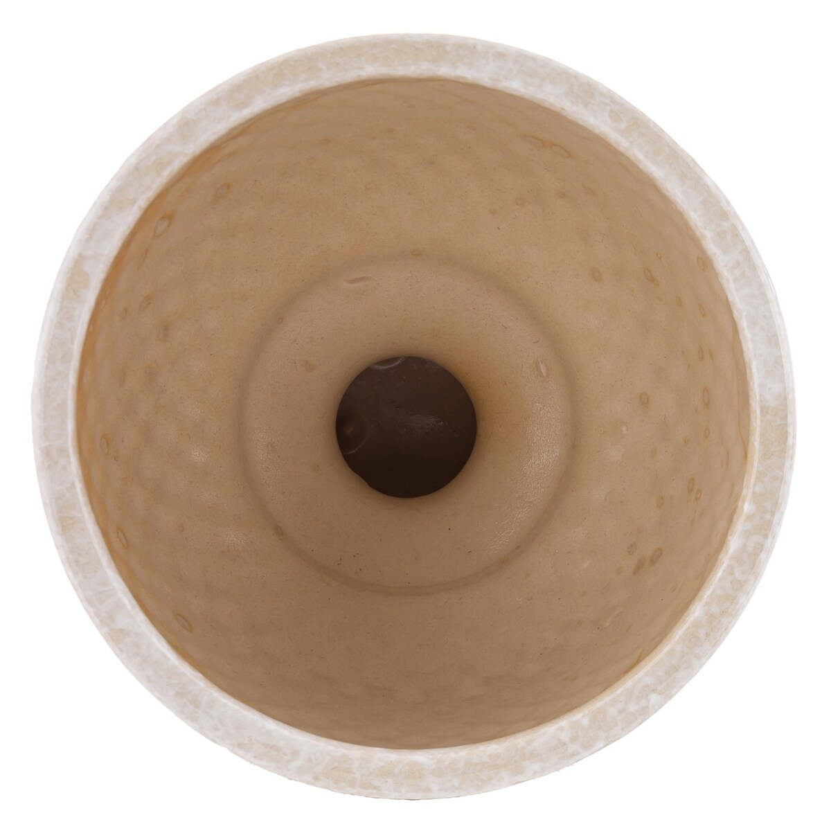 Osłonka ceramiczna biała 18,5x17,5 cm IRMA BIG - II na podstawce