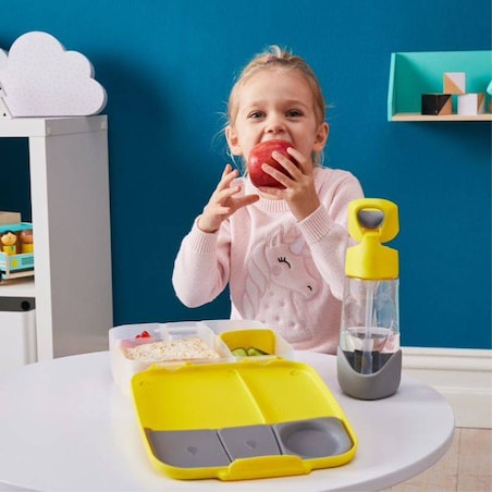 Lunchbox dla dzieci i dorosłych - śniadaniówka z przegródkami i wkładem chłodzącym Indigo Rose, b.box