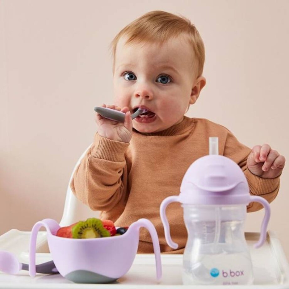 Bidon dla dzieci ze słomką 240 ml - kubek niekapek Gelato Bubblegum, b.box