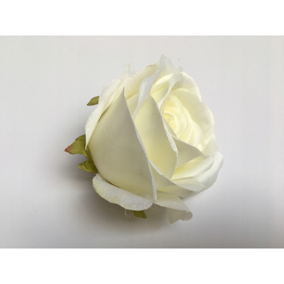 6x RÓŻA BIAŁA SZTUCZNA na aranżację bukiet kompozycji doniczkowych wyrobowa