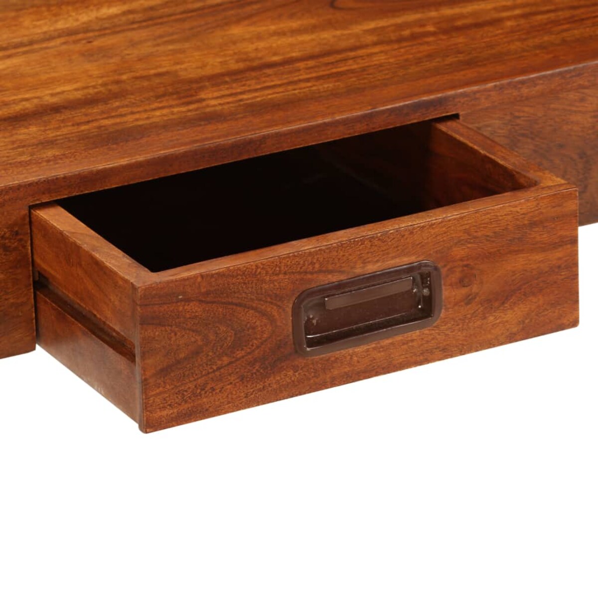 vidaXL Biurko, drewno akacjowe z miodowym wykończeniem, 110x50x76 cm