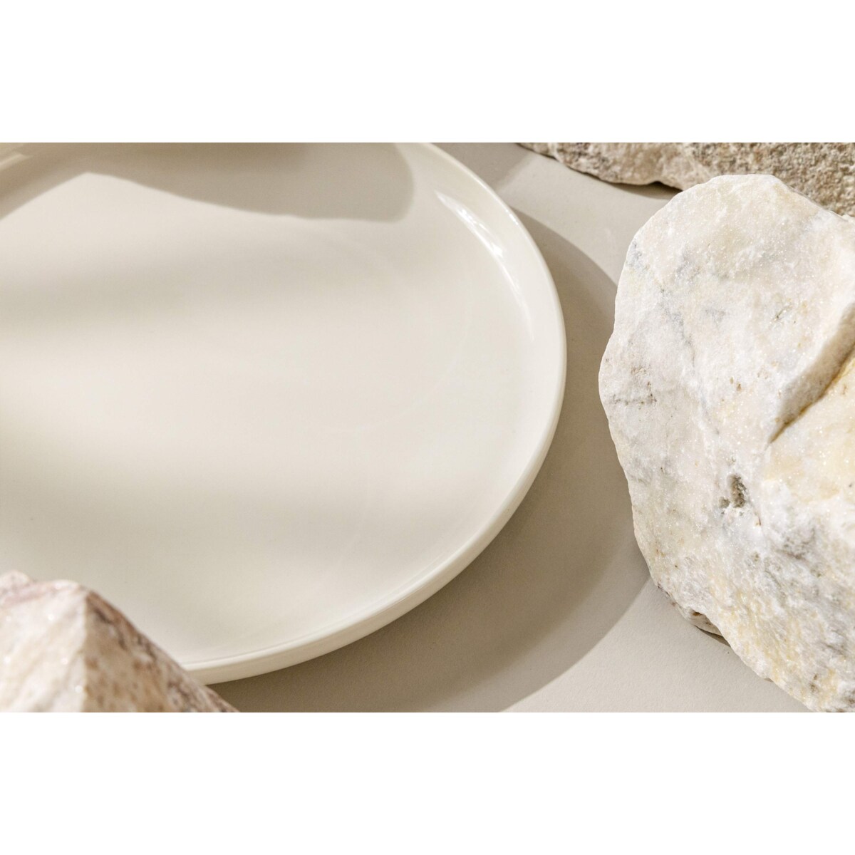 SORINA Talerz obiadowy 6 sztuk, kremowy