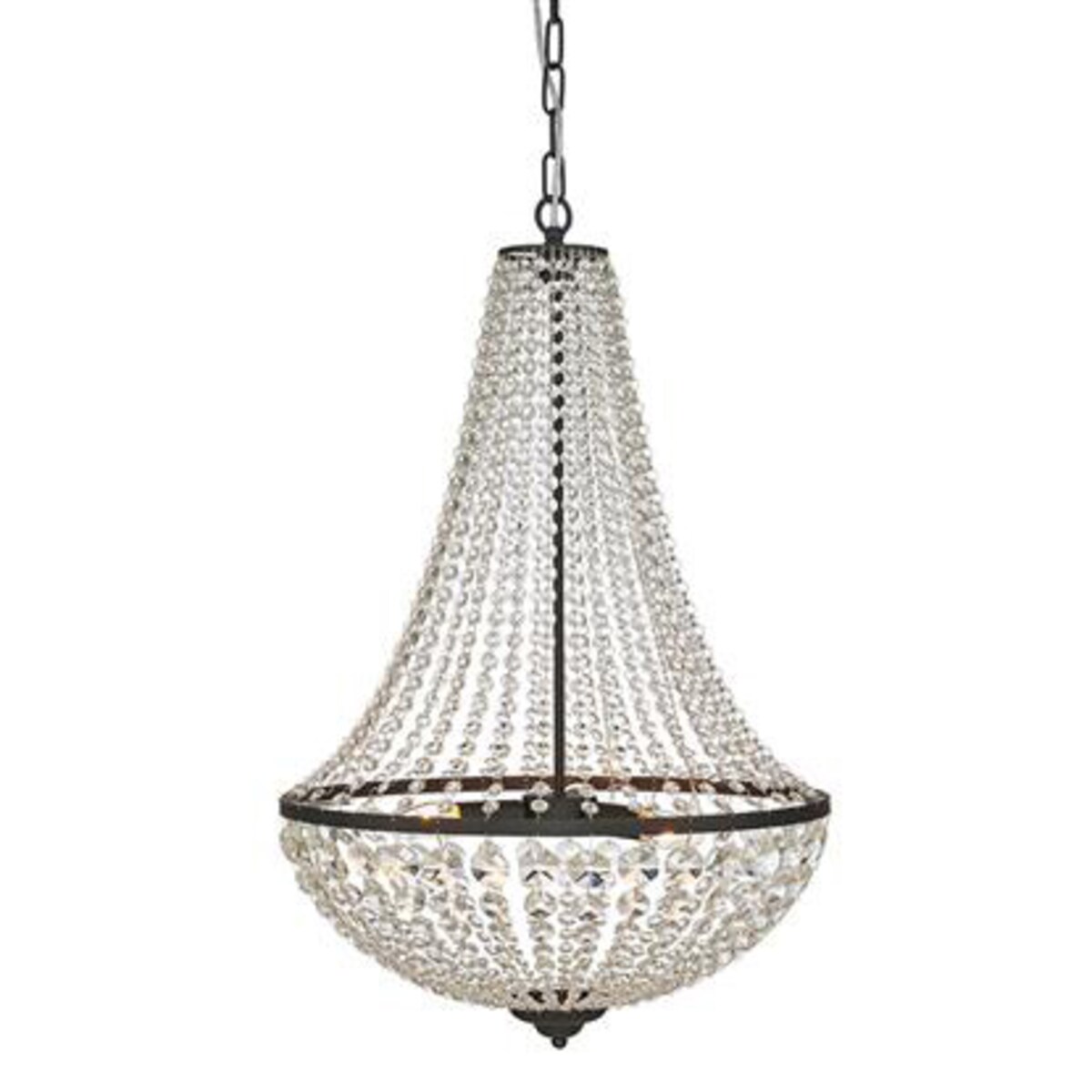 Glamour żyrandol wiszący Granso 107028 lampa nad łóżko czarna