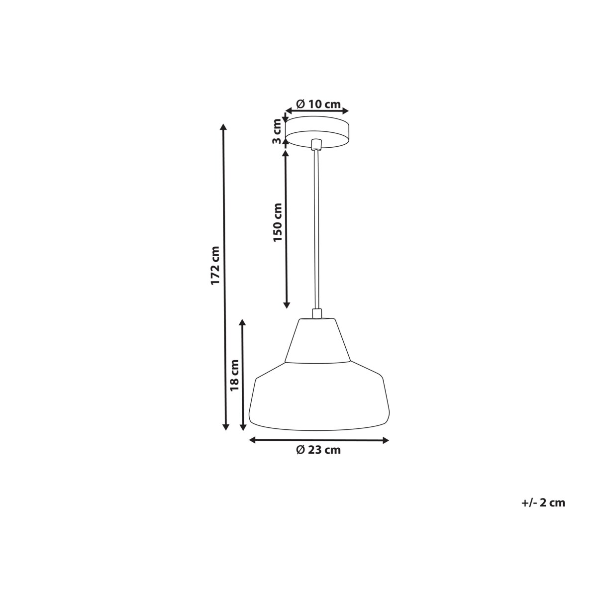 Lampa wisząca szklana czarno-srebrna TALPARO
