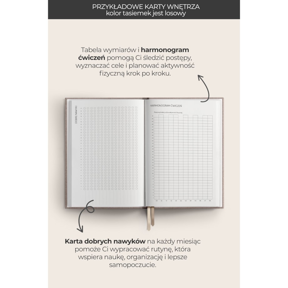 AKADEMICKI PLANNER KSIĄŻKOWY 2025/2026. Bouquet of Flowers