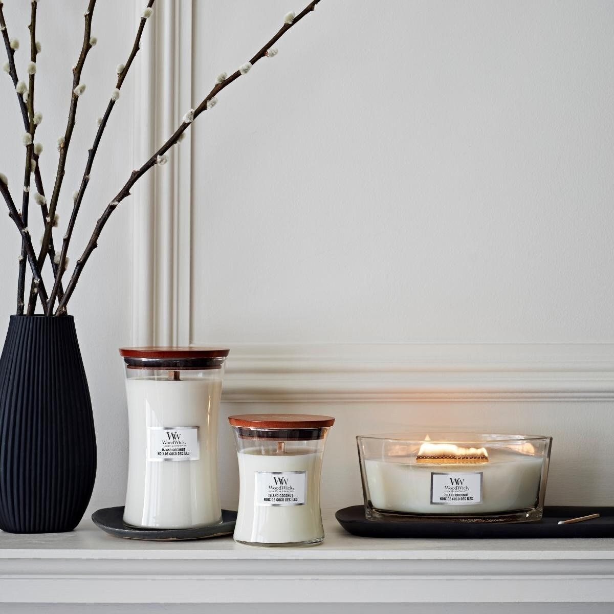 WoodWick świeca duża ISLAND COCONUT