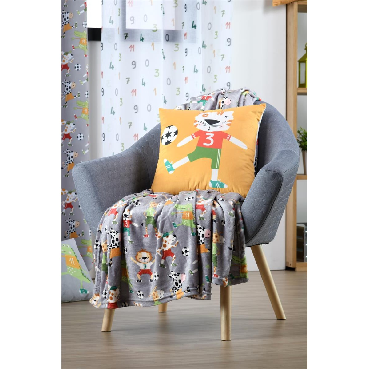 Koc dla dziecka MARACANA piłka nożna, 130 x 160 cm