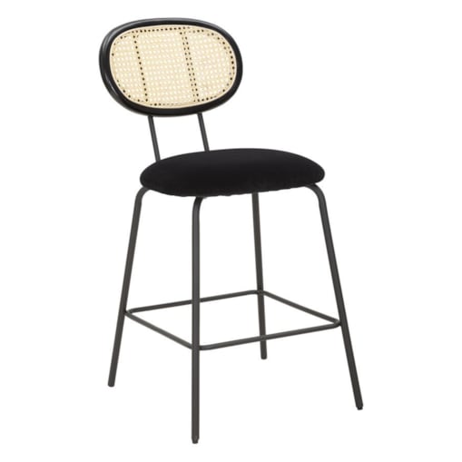 Krzesło barowe z plecionką wiedeńską Osaka