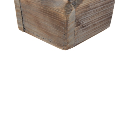 Zestaw 2 świeczników PLATEROS Drewno jodłowe 15/12 cm Ciemnobrązowy